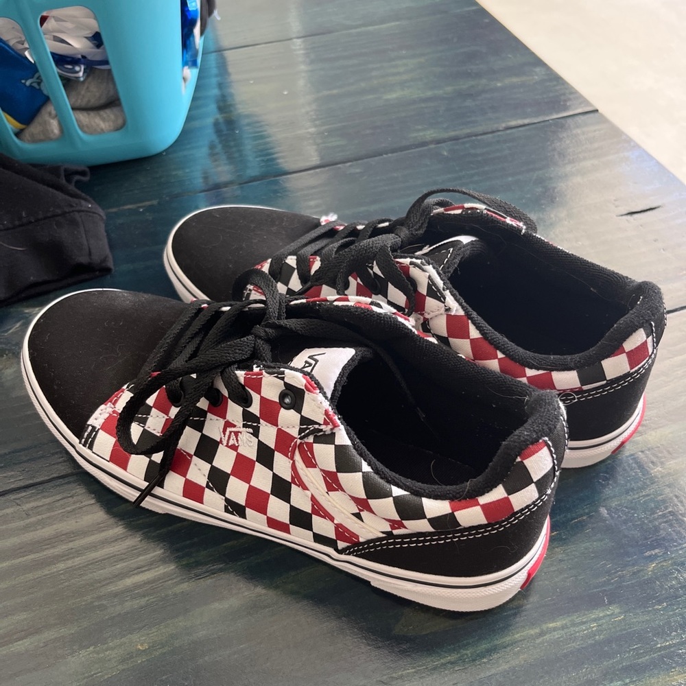 Vans checkerboard sneakers!